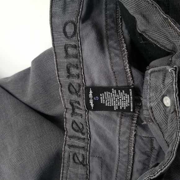 Ellemenno JRS SZ 5 Pants Gray Y2K Glen Check Plaid Zipper Pocket Ankle Length - Picture 9 of 14